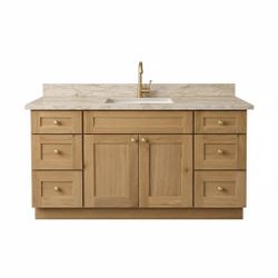 Large 60-Inch Bathroom Vanity for Master Bath Remodel