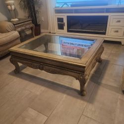 Coffee Table And End Tables  Set
