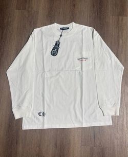 Chrome Hearts White Long Sleeve Pocket Tee