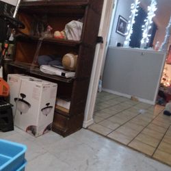 Antique Glass Lawyers Bookcase