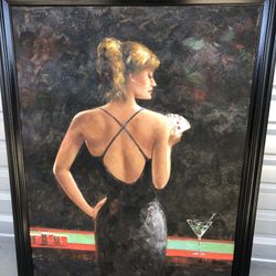 LADY LUCK OIL PAINTING 