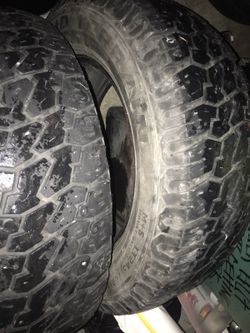 3 LT225/70/17 Mud Terrain tires