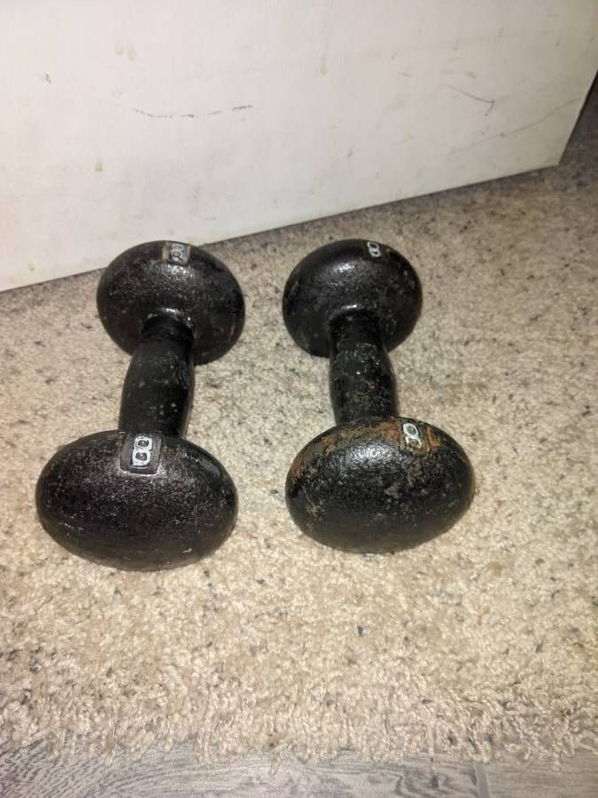 8 Pound Dumbbells 
