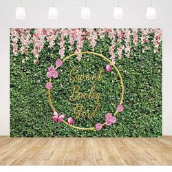 7x5ft Pink Girl Baby Shower Party Backdrop