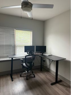 Sit & Stand L Shaped Desk