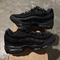Size 10 US - Nike Air Max 95 Premium Triple Black Never Worn