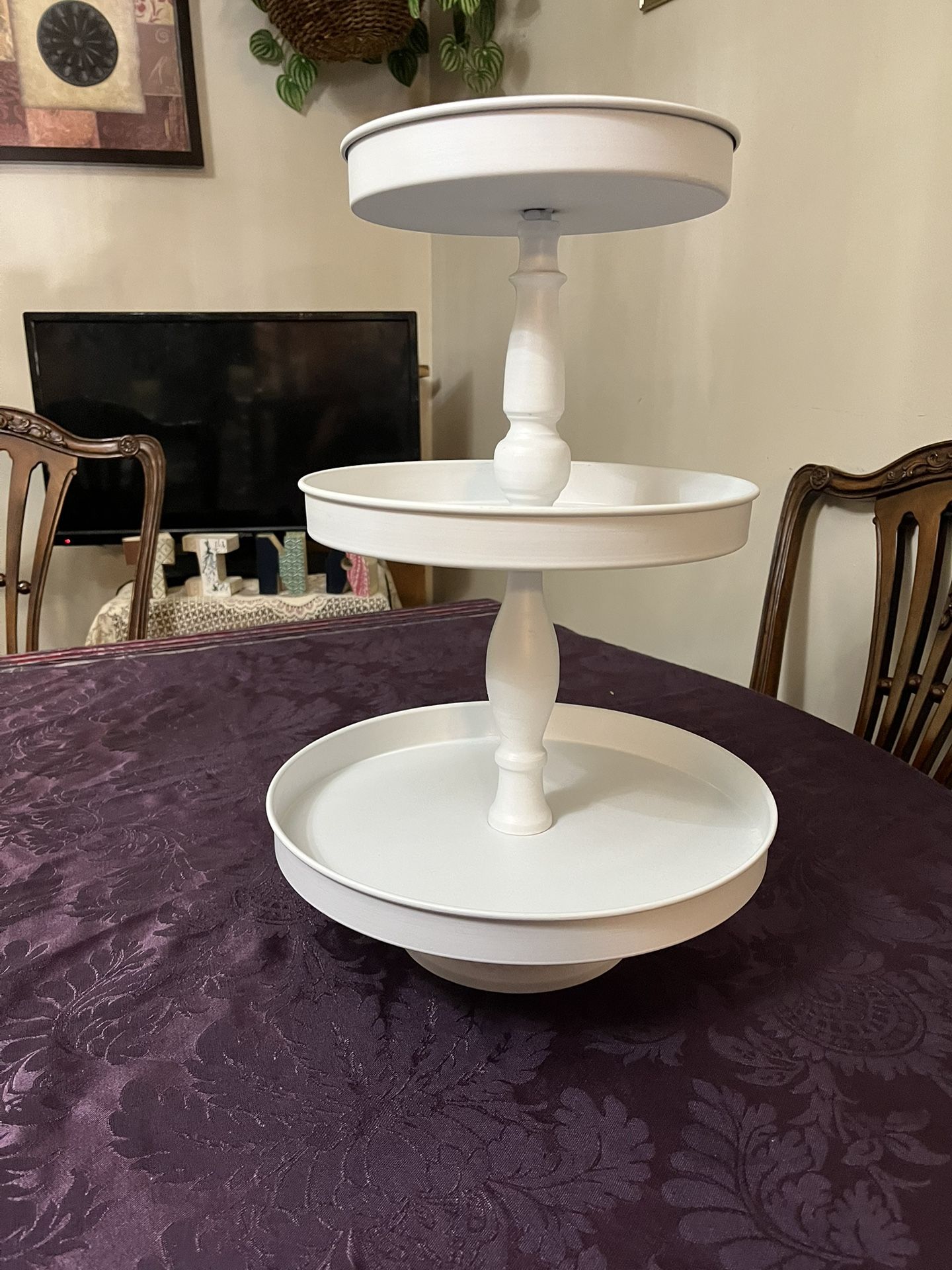 Metal 3 Tiered Tray