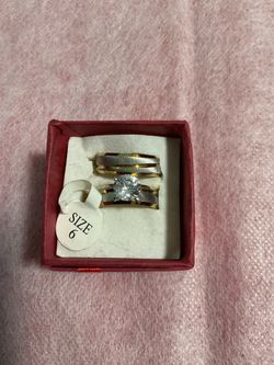 New Size 6 Wedding 2 pc Set 2 tone