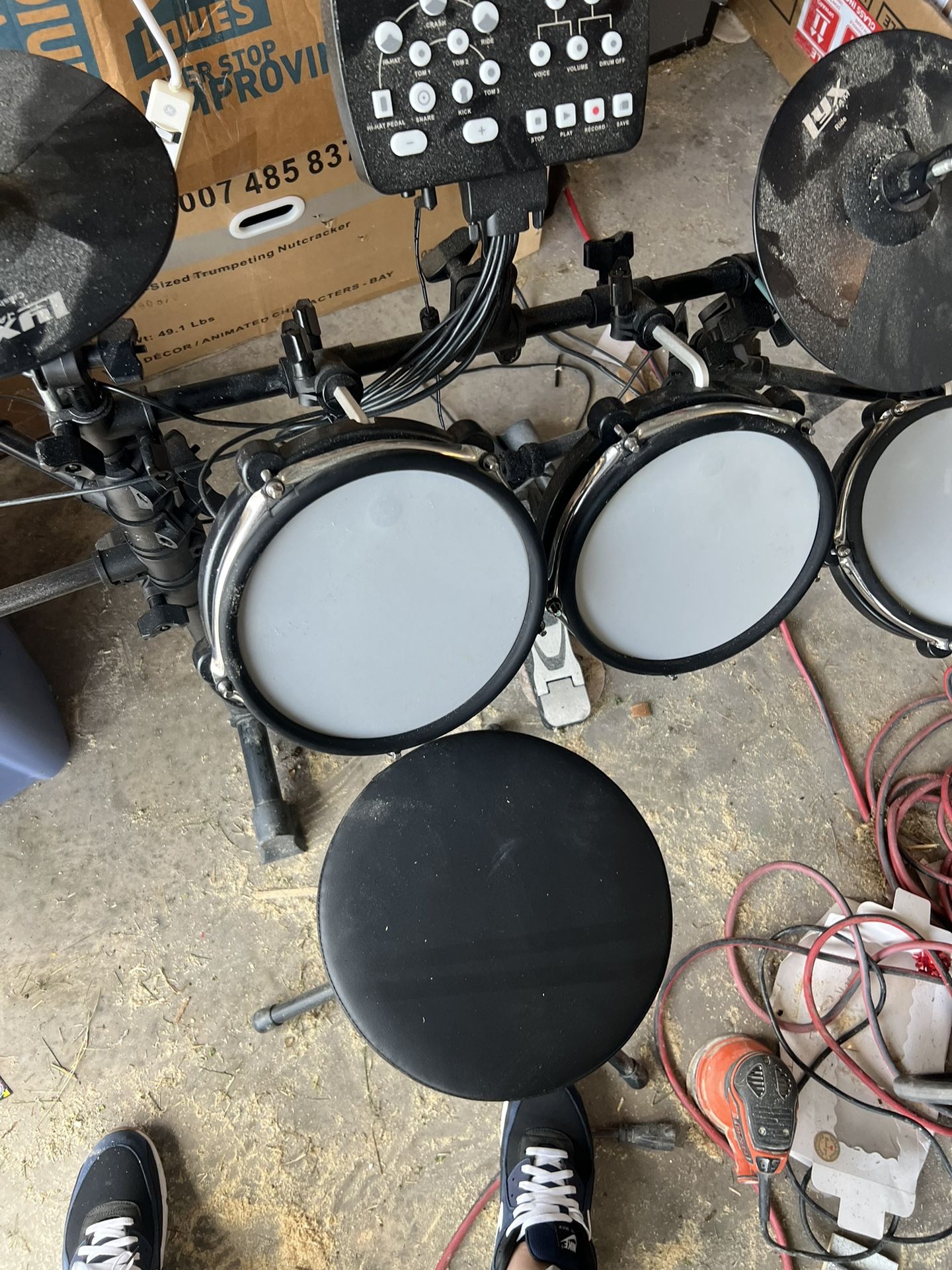 Electronic Drum Set With No Headset