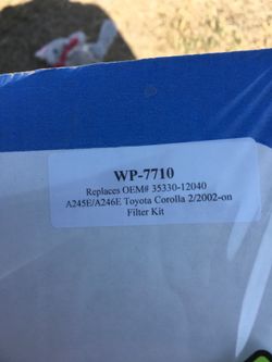 2002 -2006 TOYOTA COROLLA TRANSMISSION FILTER KIT