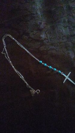 Silver turquoise necklace