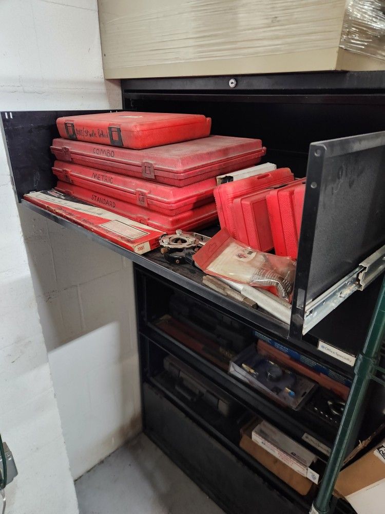 Tool Storage Cabinets & Lateral Files Filing - Several of Each - Heavy Duty Toolboxes