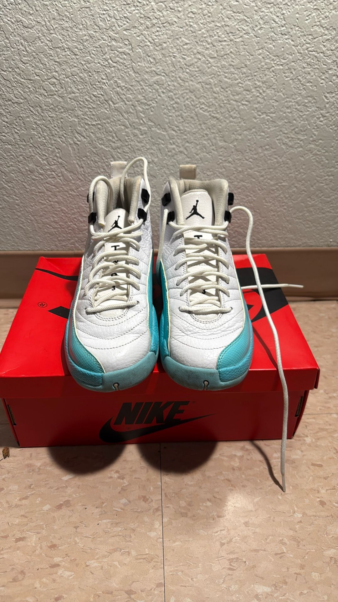 2016 Air Jordan 12 GS "Light Aqua" – Size 6.5Y