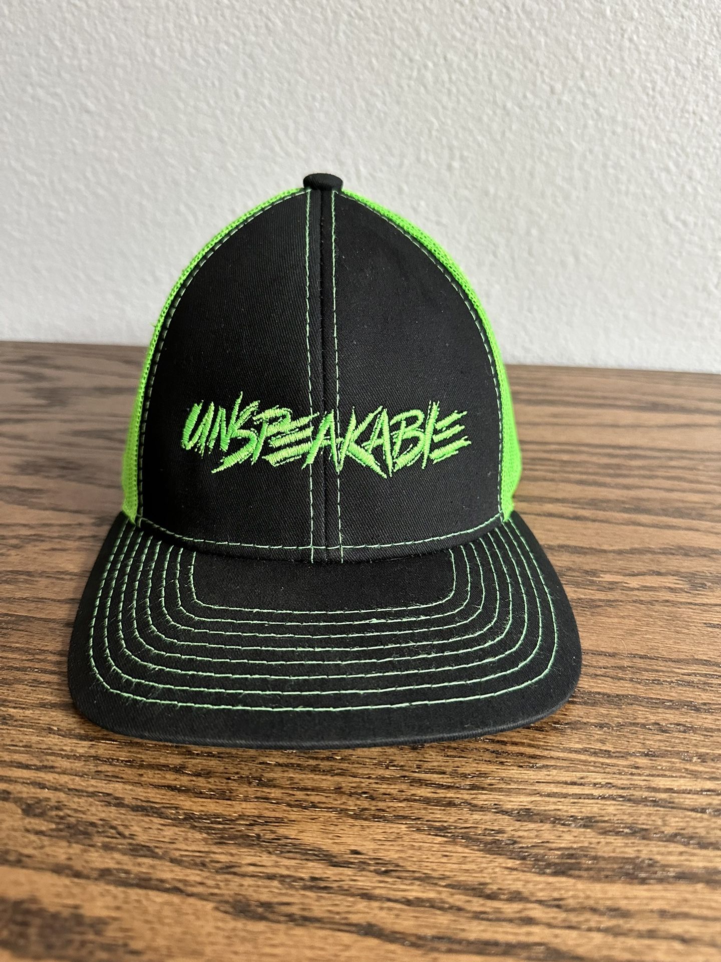 Unspeakable Hat Cap Black Green Adjustable One Size