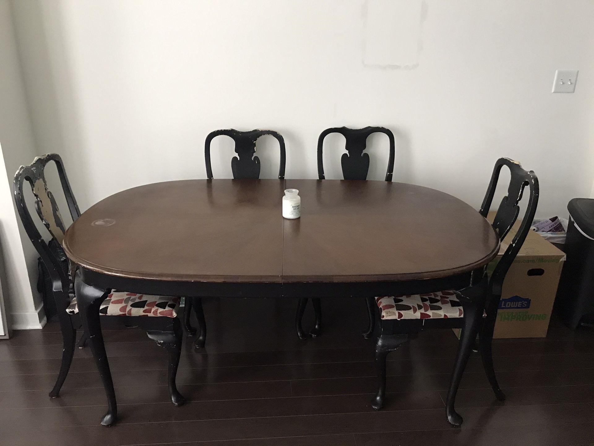 FREE Genuine Mohogany Queen Anne Style Table and 4 Dining Chairs from Goldsmith’s of Pennsylvania