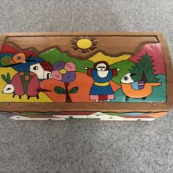 Decorative Inlaid Wooden Box