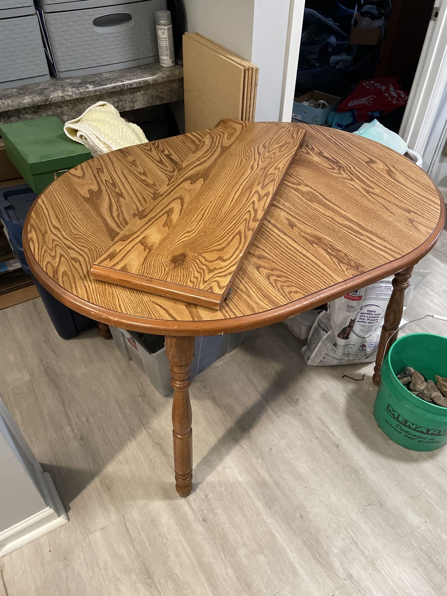 Make me an offer- Wood Kitchen/ Dining table With Leaf