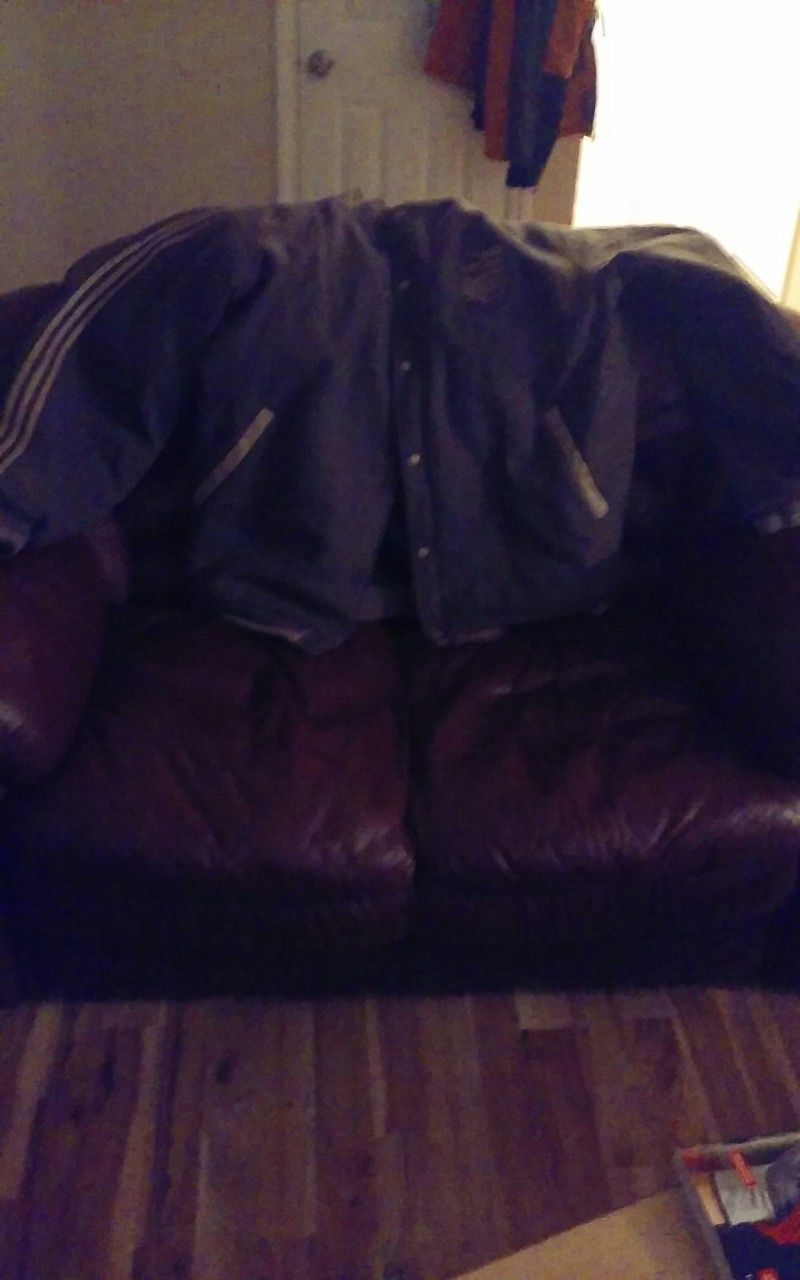 Adidas Letterman Jacket and COOGI Sweater Jacket