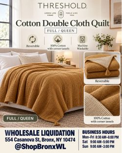 Threshold Cotton Double Cloth Quilt Full/Queen
