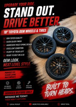 18 Toyota  oem wheels&tires