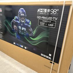 TCL 98” MINI QLED PRO SMART TV 2025 MODEL 144HZ REFRESH RATE! NEW IN BOX ! DELIVERY AVAILABLE!