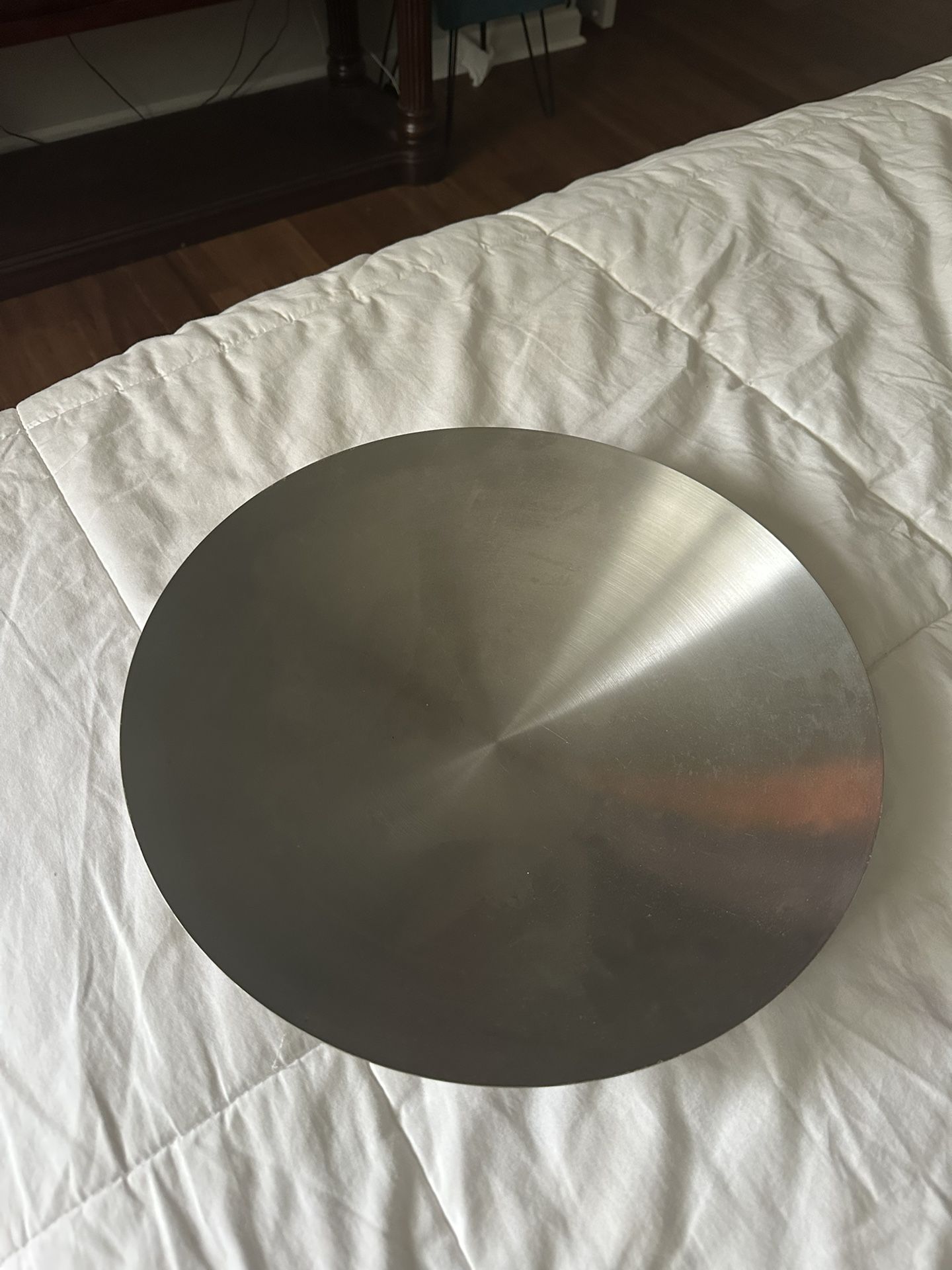 Round Silver Decorative Piece 