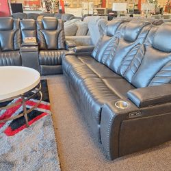 Sofa And Love Seat Power Recliner 