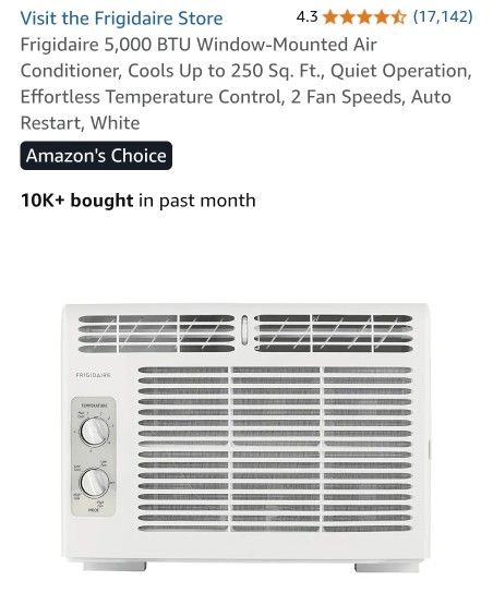 Frigidaire Window Air Conditioner Unit