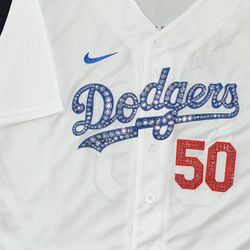 Women Dodgers Bling Jersey.  Number 17