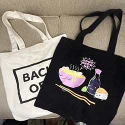2 pc set of Canvas Tote Bag