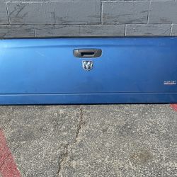 Original blue tailgate from an 02-08 Dodge Ram pickup truck 