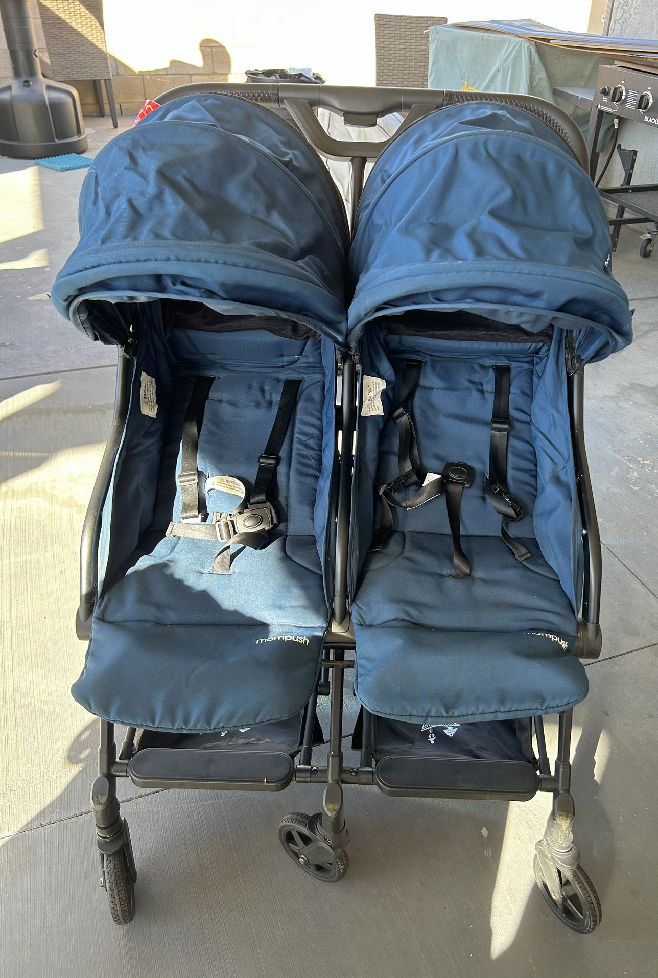 Double Stroller Mom Push