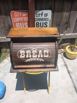 Vintage bread box