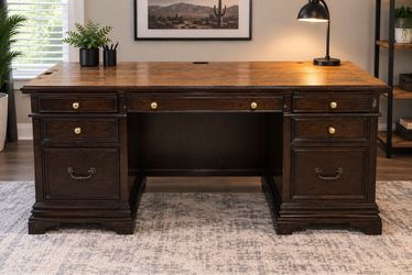 Wood executive desk