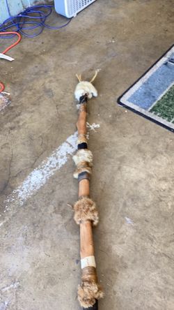 Native American  original   Medicinal ritual stick  54 inches tall