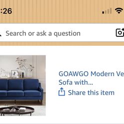 Navy blue 3 Seater Couch