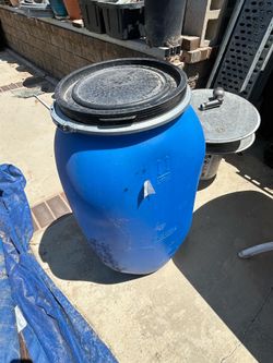 30 Gallons Plastic Barrel taller ($30) Clean Inside