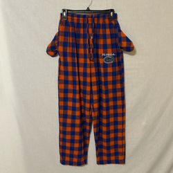 Soft Flannel Orange and Blue Florida gator Pajama Bottoms