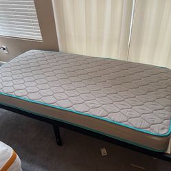 Twin Mattress and Twin Bed Frame