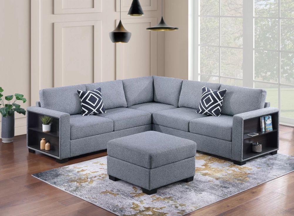 Sectional With ottoman