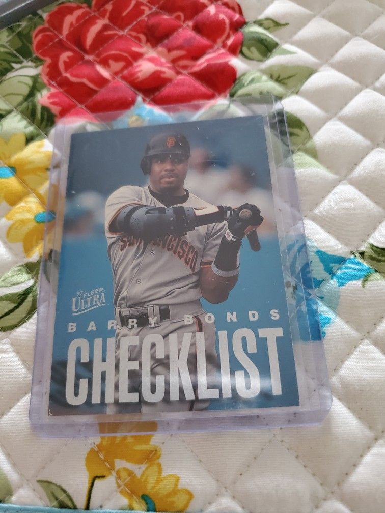 Barry Bonds Fleer Ultra Baseball Card 