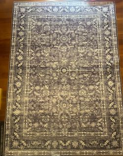 Purple and White Rug