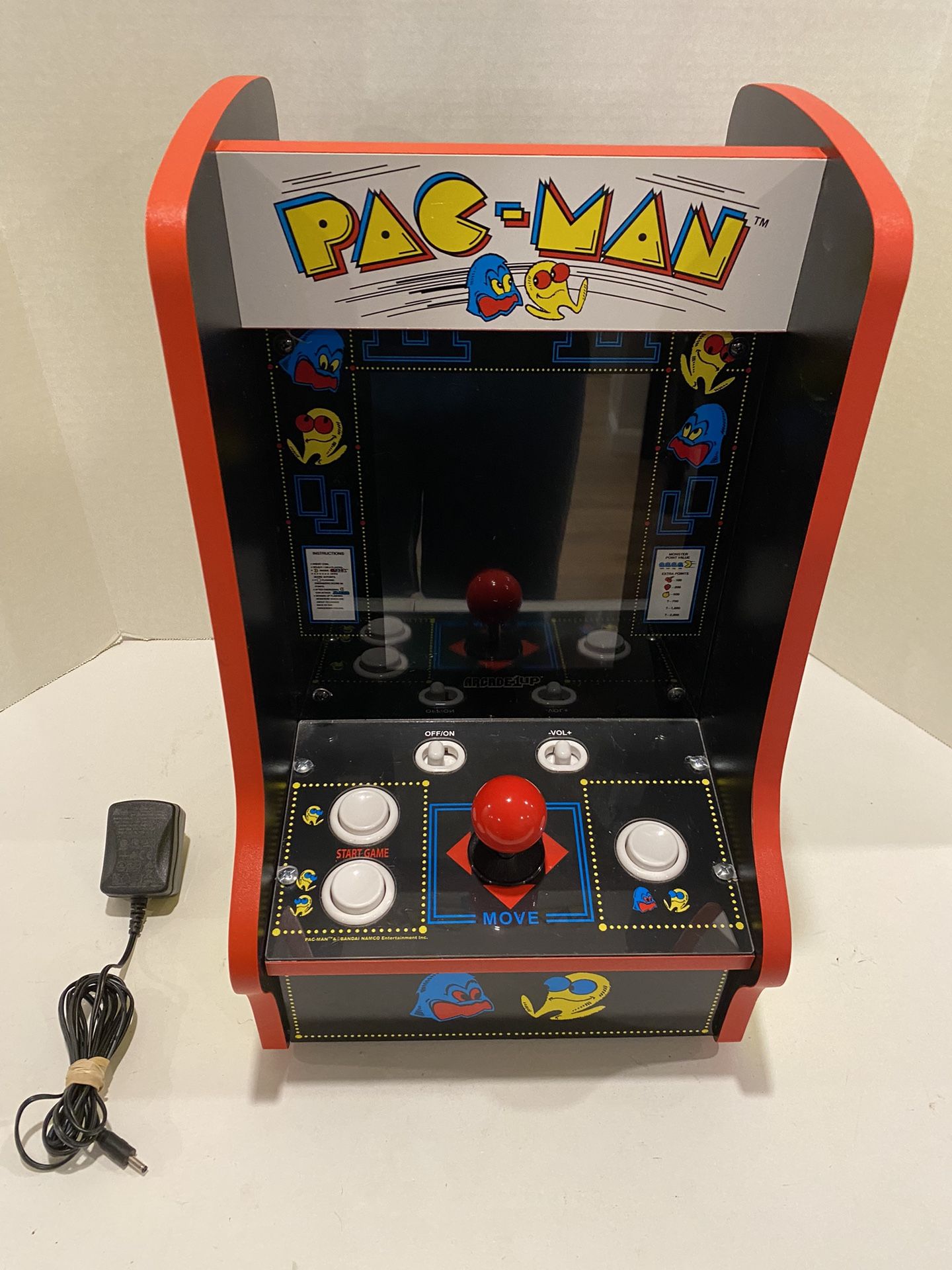 PAC-Man Arcade 1Up Countertop Arcade Cabinet 5 Games Included