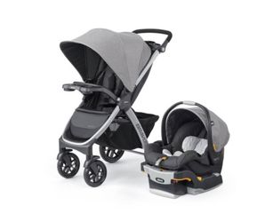 Chicco Bravo 3-in-1 Quick Fold Travel System & Chicco keyfit 30 base
