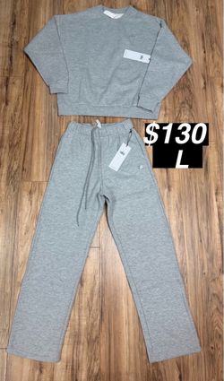 Alo  Gray Sweatsuit Set Size Large