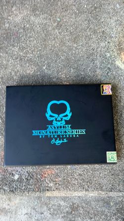 Asylum Signature Series by Tom Lazuka – Empty Wooden Cigar Box