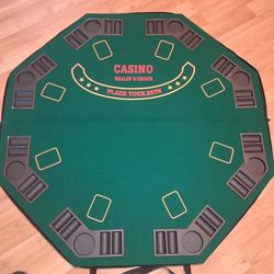 Fat Cat Folding Poker and Blackjack Table Top.