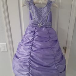 Purple Princess Halloween Kids Dress Costume 