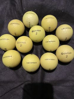 Taylormade yellow Soft Response 12 golf balls