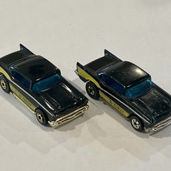 Vintage 1979 BW & 1982 GHO Hot Wheels ‘57 Chevys Loose